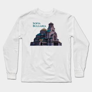 Sofia Bulgaria: Alexander Nevsky Cathedral Long Sleeve T-Shirt